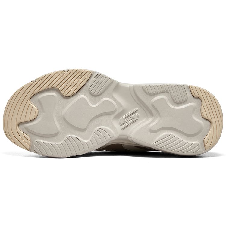 Skechers Bobs Wave Comfort Versatile Low-Top Casual Shoes Women sneaker Beige Brown 117365-NAT