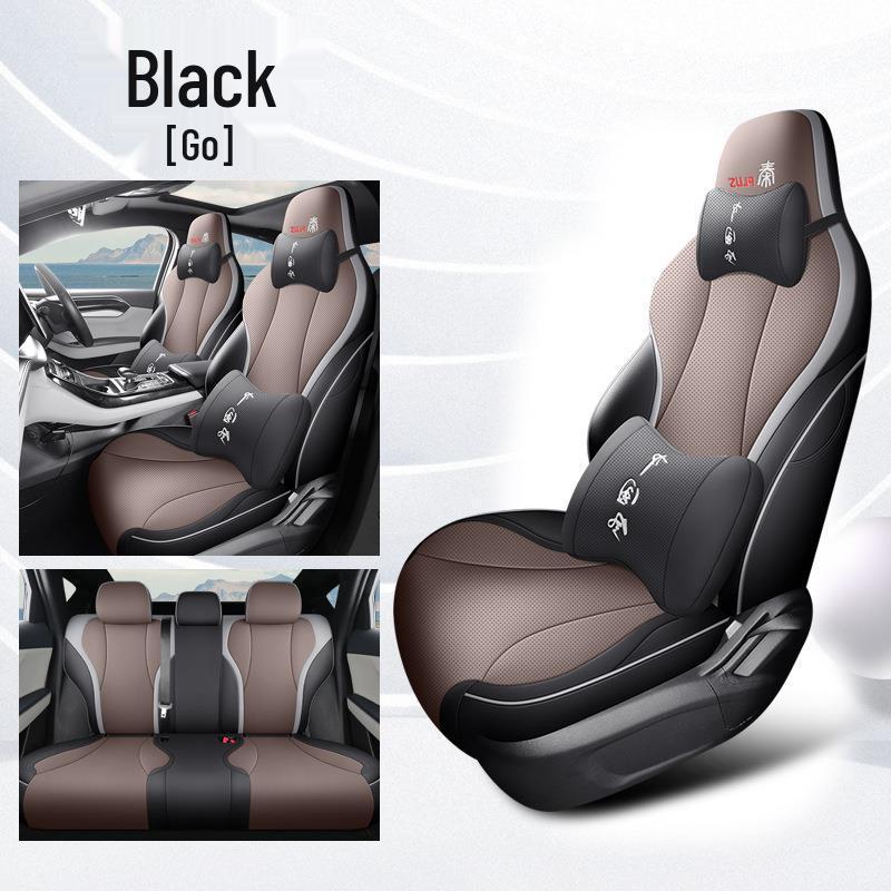 BYD Qin Plus DMI Seat Covers: Full Wrap, 24 & 23 Models, Four Season Compatible, Plus/EV Car Seat Cushions.