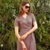 Lipbbam Creora Leoni Midi Wrap Dress Ldm03oz01
