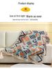 Bohemian Knitted Throw Blanket for Bed, Sofa, or Office Nap