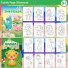 Montessori Kids Watercolor Coloring Book With Built-In Paint Board And Brushes Educational Creative Art Gift For Children