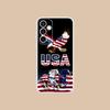 USA America Flag Clear Mobile Phone Case for Samsung Galaxy S25 S24 S23 S22 S21Plus FE Ultra Colorful Cover