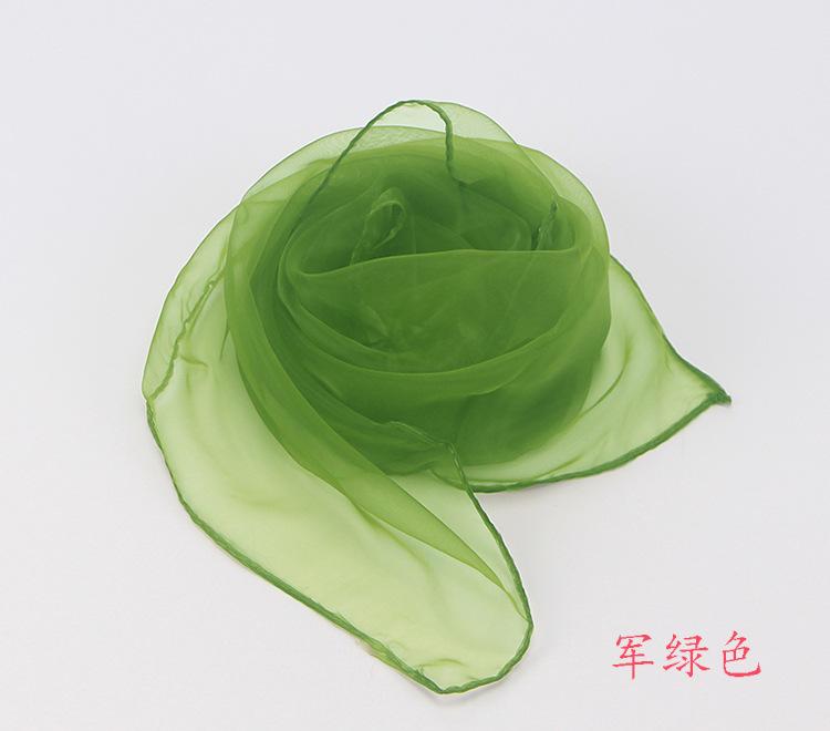 45x45cm Mädchen Lieblich Mulit Farben Mode Einfarbig Quadratisch Chiffon Halstuch Kopftücher Für Halloween Kostüm Party Verkleidung