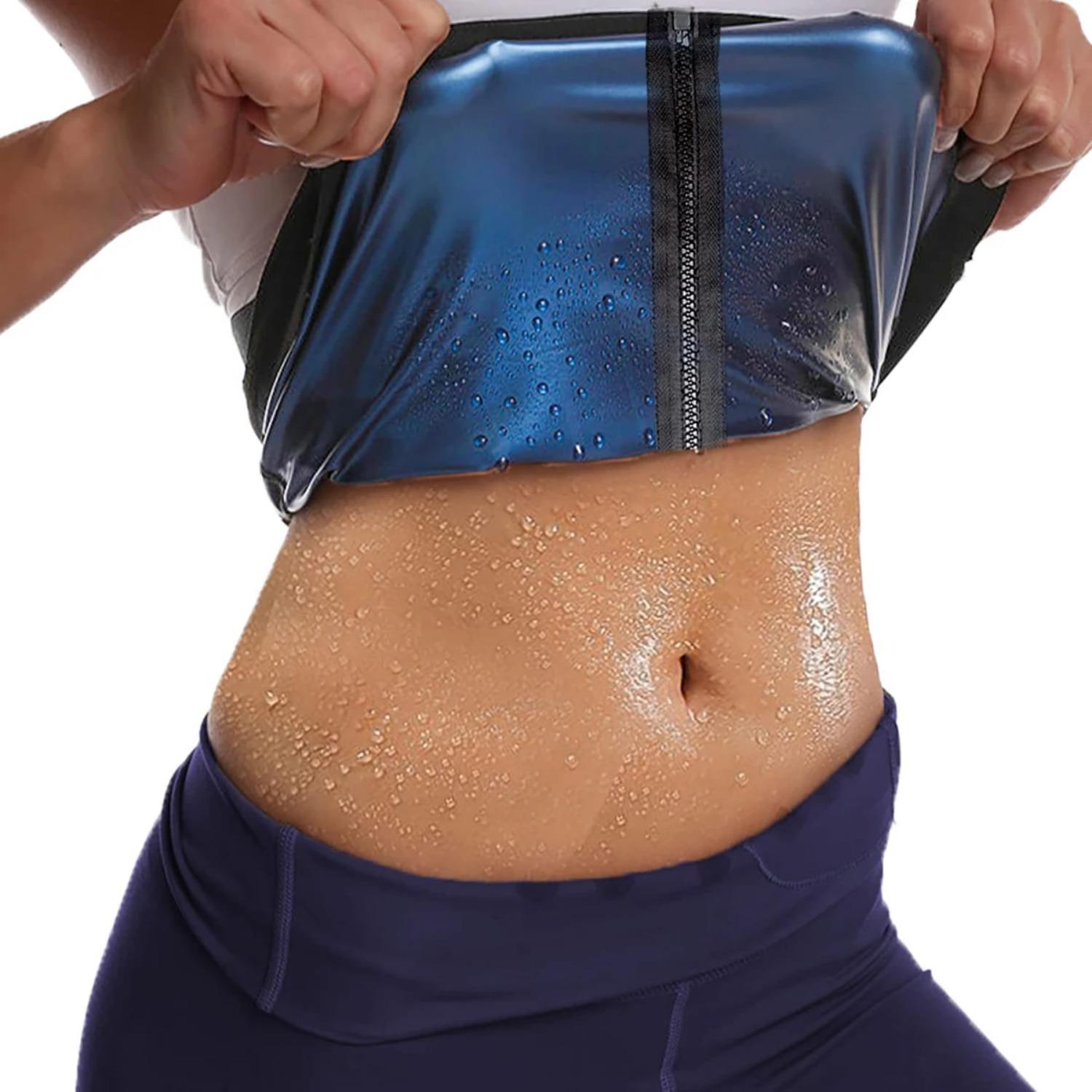 

Тренажер для талии для женщин Shaper Sauna Sweat Belt Waist Trimmer Blue S