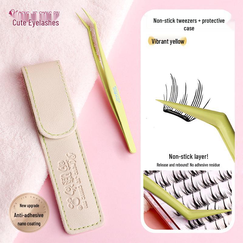 

Beginner-Friendly Non-Stick Tweezers with Anti-Adhesive Nano Coating for Clumsy Hands