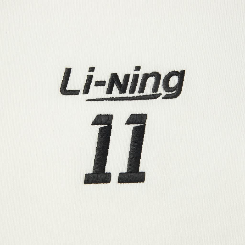 Li Ning Sports Lifestyle Series Spliced Letter Round Neck Comfortable Breathable Versatile Loose Sweatshirt Unisex Sweatshirt AWDV397-10