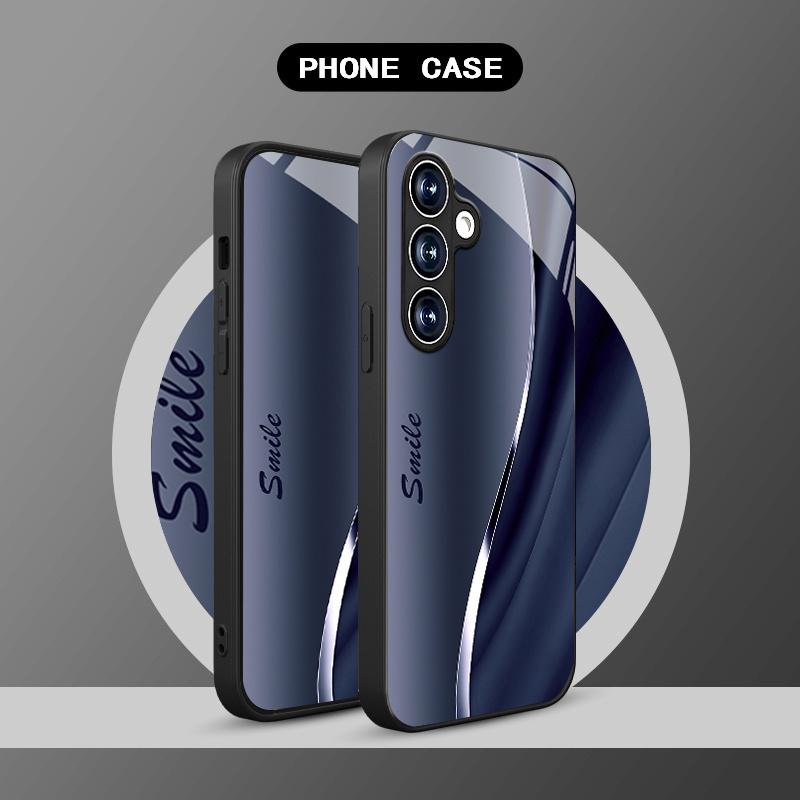 Business Men's High-quality Glass Phone Case Suitable for Samsung Galaxy S26 S25 S24 S23 S22 S20 FE/Ultra/Plus Anti Fall