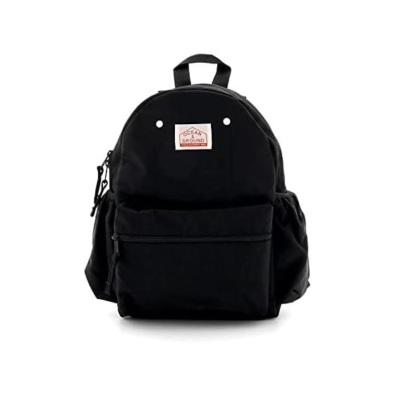 

Ocean and Ground DAYPACK GOODAY Nylon Backpack Kids Baby Boys Girls 1215101 (S, Black (BK))