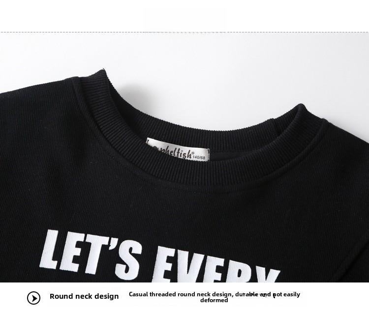 Lányok koreai stílusú aszimmetrikus pulóverkészlet – 2024 tavaszi/őszi kétrészes divatos gyerekeknek