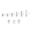 M2 304 Stainless Steel   Screws With Hex Nuts Washers Assortment Fasteners(  Head)