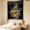 Scorpions Band Wall Tapestry Aesthetic Wall Hanging Printed Fabric Blanket Decorative Tapestries for Bedroom Living Room Home Decor