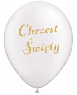 Balony Z Nadrukiem Chrzest Święty, 14 Cali 1 Szt.