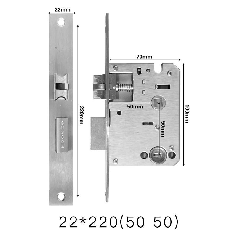 Smart fingerprint lock body special mortise