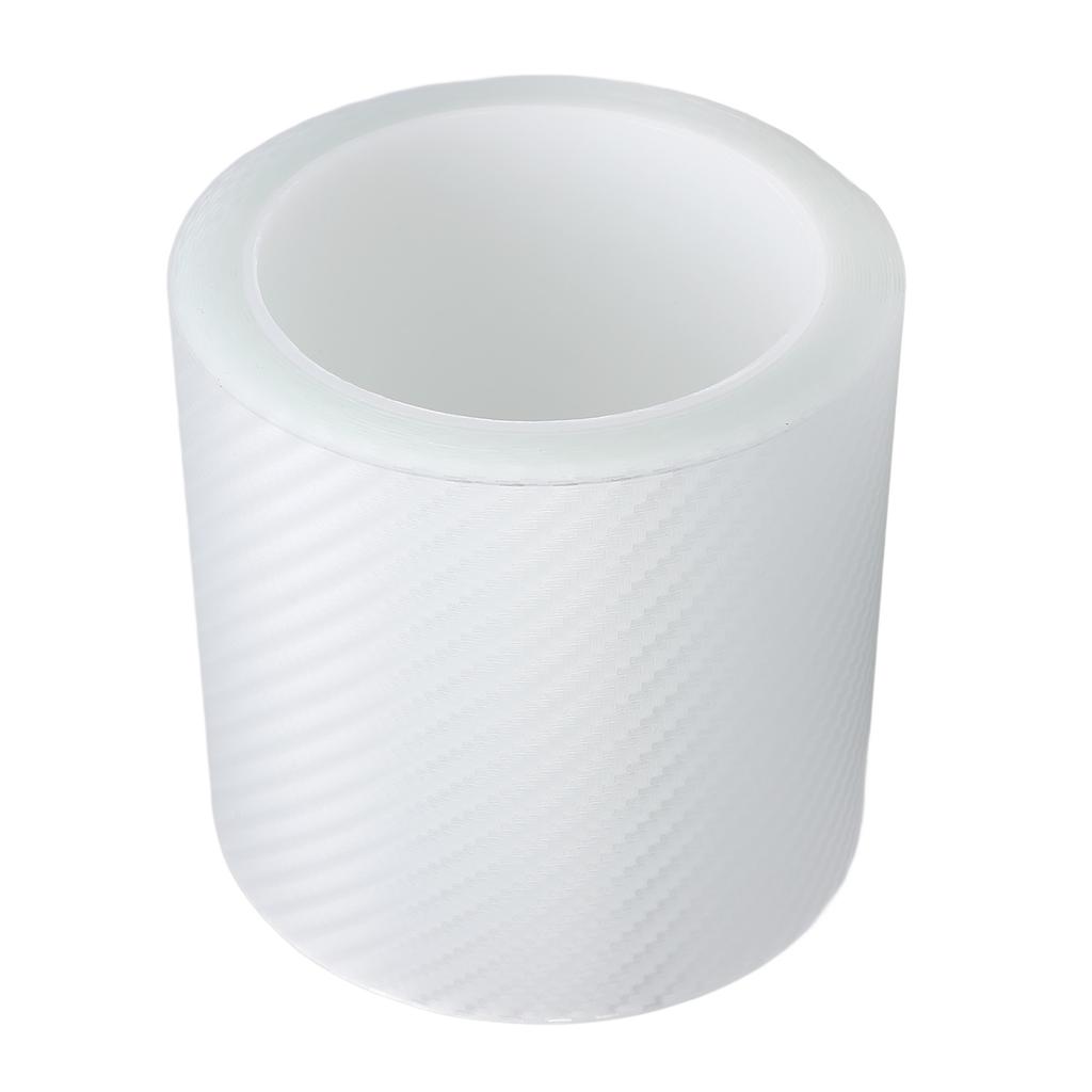 Car Door Edge Guard 16.5ft Length 4in Width Carbon Fiber Style Scratch Proof Water Resistant