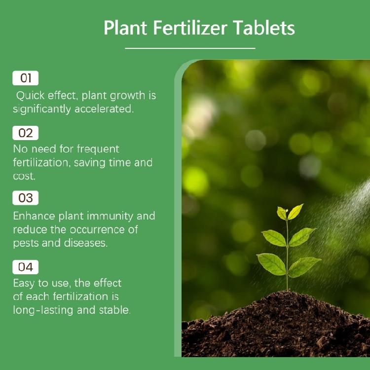 Comprehensive Plant Care Nutrients Practical Organic Fertilizers Tablets Slow Release Agent for Garden Enthusiasts