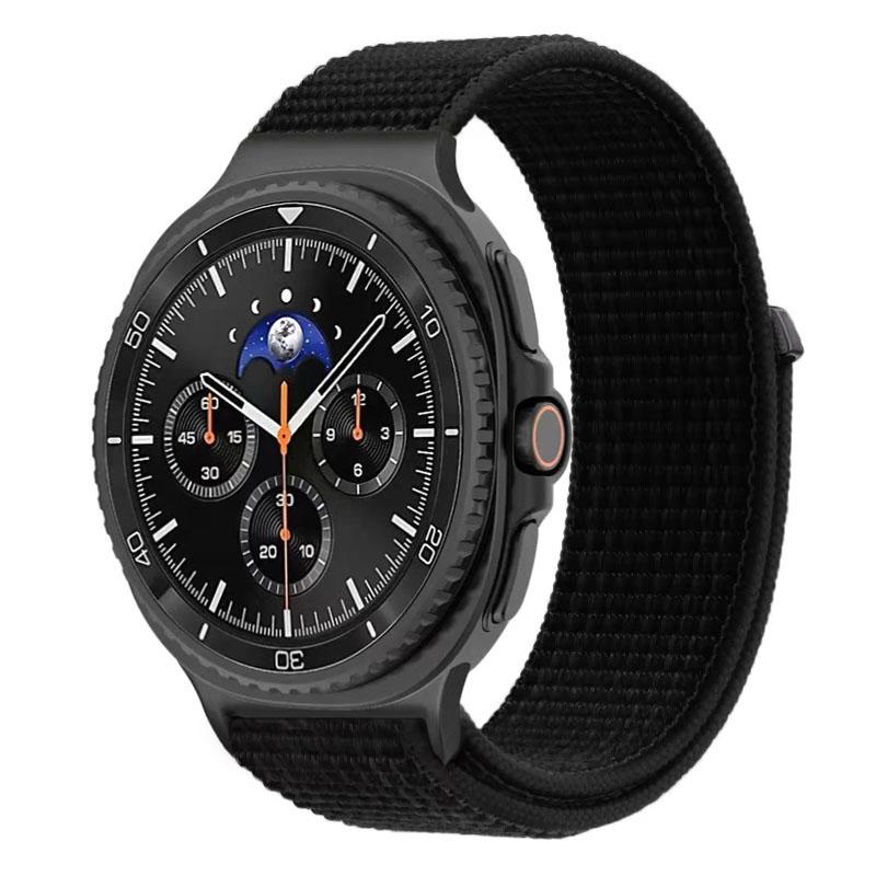 Official Nylon Loop Strap For Samsung Galaxy Watch 8 40mm 44mm Metal Connecting Bracelet Galaxy Watch 8 Classic 46mm Wristband