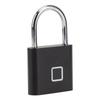 Fingerprint Padlock 0.5S Unlock Waterproof Hold 10 Fingerprints USB Interface Thumbprint Padlock with 3 Color Light for Luggage