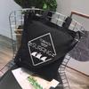 Fashion canvas backpack single shoulder oblique span female student schoolbag leisure arts college style portable environmental protection bag