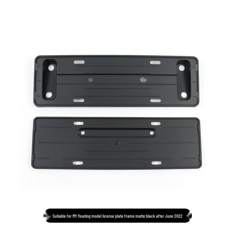 Tesla Model Y Green License Plate Frame - Floating Design