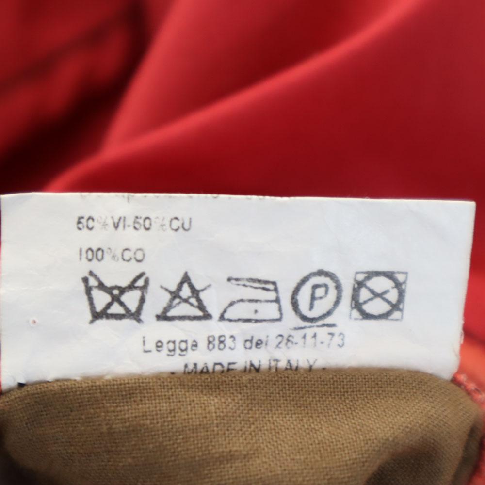 Herno Made in Italy Linen Blend double Jacket 48 Vermilion Men's Used