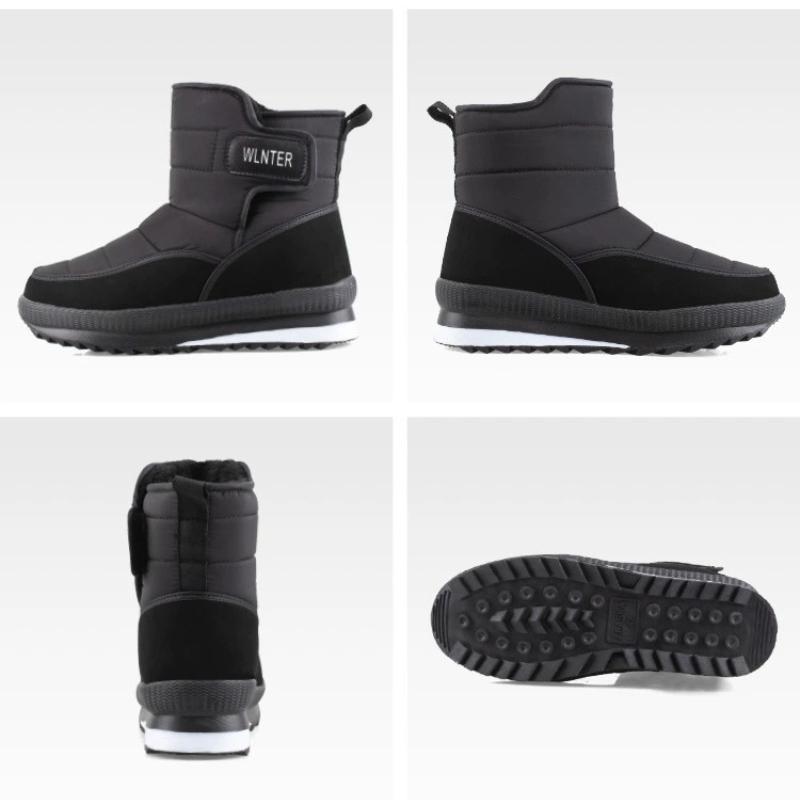Herr- och damstorlek vintervarma snöstövlar plyschfoder vattentäta ankelstövlar halkfria utomhusskor vandring bergsklättring sport arbetsstövlar