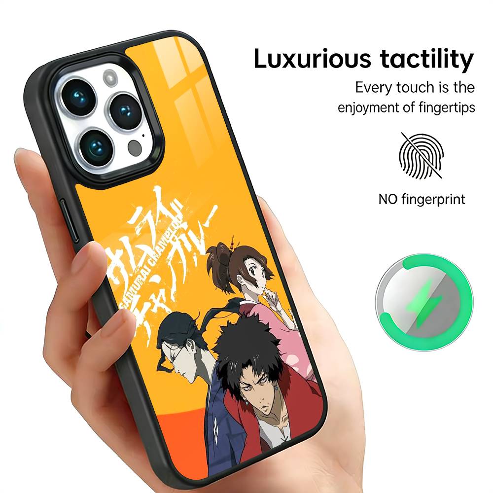 Anime S-Samurai C-Champloo Phone Case For iPhone17,16,15,14,13,12,11 Plus,Pro Max For Magsafe Wireless Charging