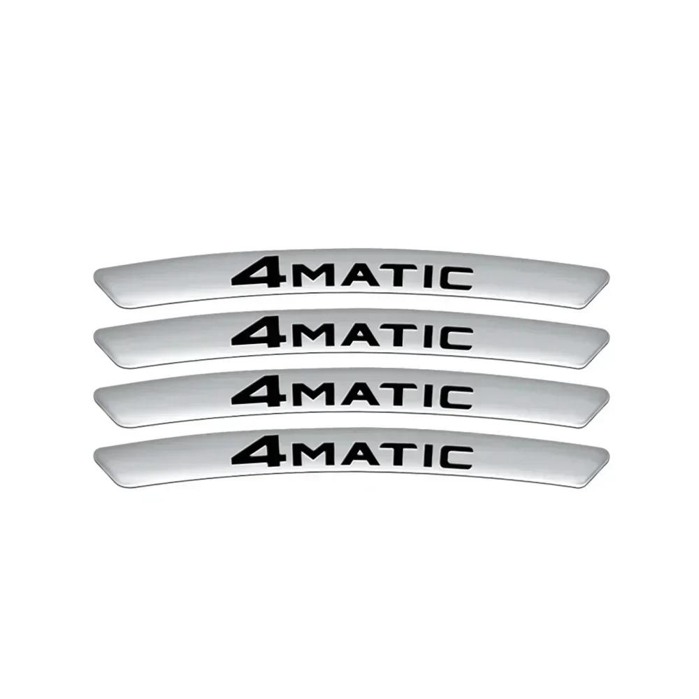 AAVW1 4Pcs/Set Car Styling Wheel Rim Sticker Badge For Mercedes Benz W204 W205 W211 Amg W212 W213 W203 Smart 451 Fortwo W176 W124