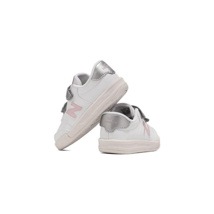 New Balance NB CT60 Low top Toddler Shoes Silver White Pink Infant And Toddler IVCT60WP