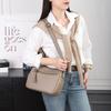 Leather messenger bag Large capacity multi-layer practical and simple new commuter shoulder messenger bag