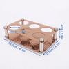 6 Holes Wine Glass Tray Stainless Steel Glass Cup Rack Durable Serving Display Tray  Kitchen