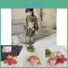 Adorable Korean Style Knitted Strawberry Crossbody Bag For Girls Soft Plush Design