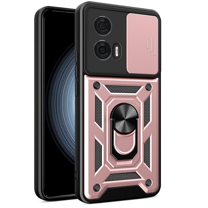 Phone Case for Motorola Moto Edge 50 Fusion with Sliding Camera Cover Shockproof Bumper Protection