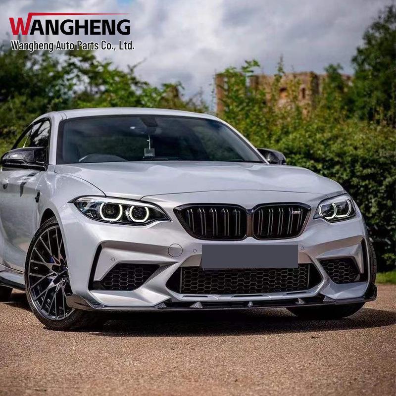 BMW M2 F87 (2016-2020) Carbon Fiber Front Lip Spoiler & Bumper Diffuser Kit