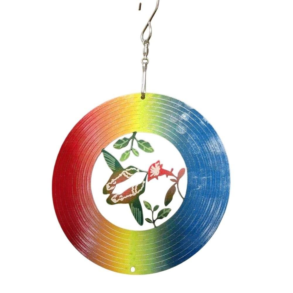 

3D Mandala Wind Chime Flower The Tree of Life Wind Spinner Creative Rotating Pendant Porch Display 11cm 4.33in-Style E