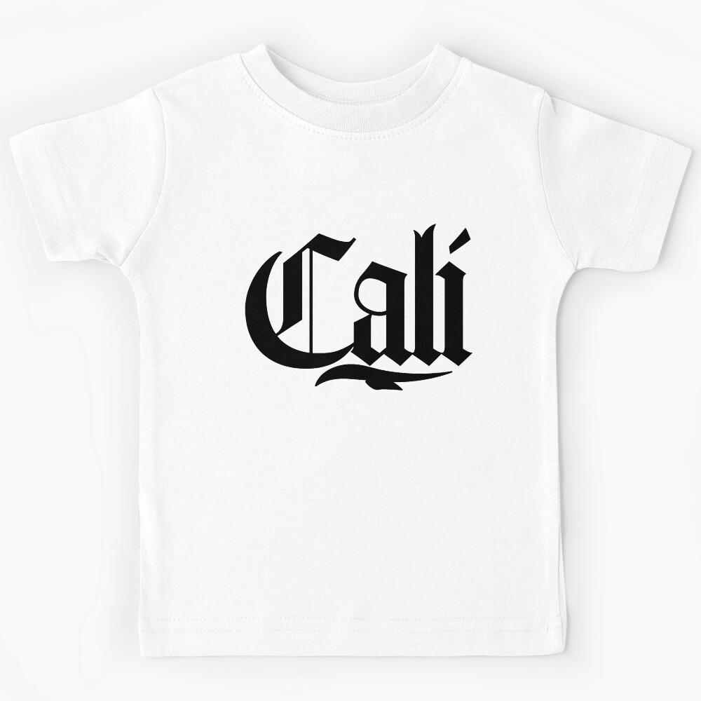 CALI old English Black Kids T-Shirt 100