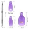 Gel Nail Polish Remover Clips Kit With 20 Pieces Reusable Finger And Toenail Acrylic Wraps For Home DIY  Salon