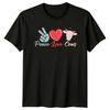 Peace Love Cows Unisexs TShirt Cows Animals Birthday Gift For Her