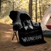 1pc Addams Family Wednesday2 Theme Blanket - Digital Print, Polyester, Cozy for All Seasons, Perfect for Outdoor, and Travel