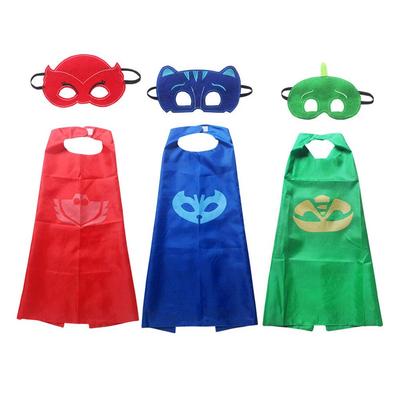 [Yimidear] Costume for Kids, Cape, Mask, Fancy Dress, Children's Day, Outing PJ Masks, CosplayPartyChristmas Present