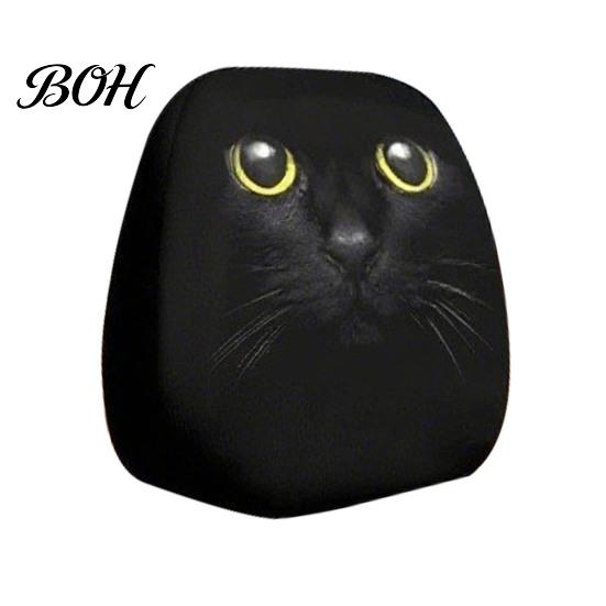 Protective Auto Headrest Protectors Halloween Car Cover, Scary Pattern Print Stretchable Universal Fit Interior Decor Protector, Breathable Polyester