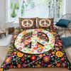 3D Printed Peace Symbol Bedding Set Duvet Cover Bedroom Comforter Covers Single Twin King Size Quilt Cover Home Textile