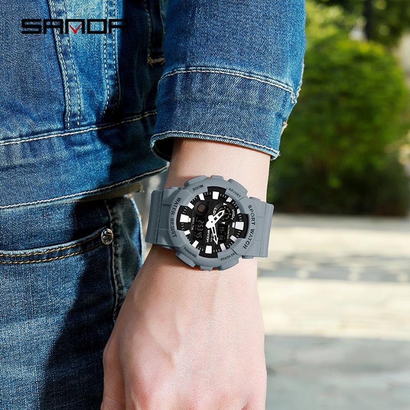 Sanda Multi-functional Waterproof Sports Watch for Men, Women & Students - Popular Electronic Watch
