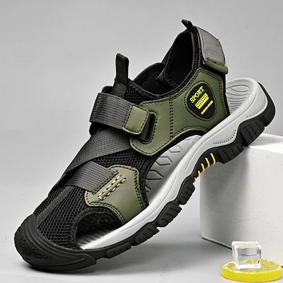 Vintage Style Casual Mens Sandals Hot Sale Summer Shoes New Fashion Man Outdoor Beach Footwear Breathable Quick Dry Wading Shoes