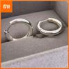 BF CLUB 925 Sterling Silver Earrings For Women Trendy Simple Retro Round Earring Jewelry Prevent Allergy Party Accessories