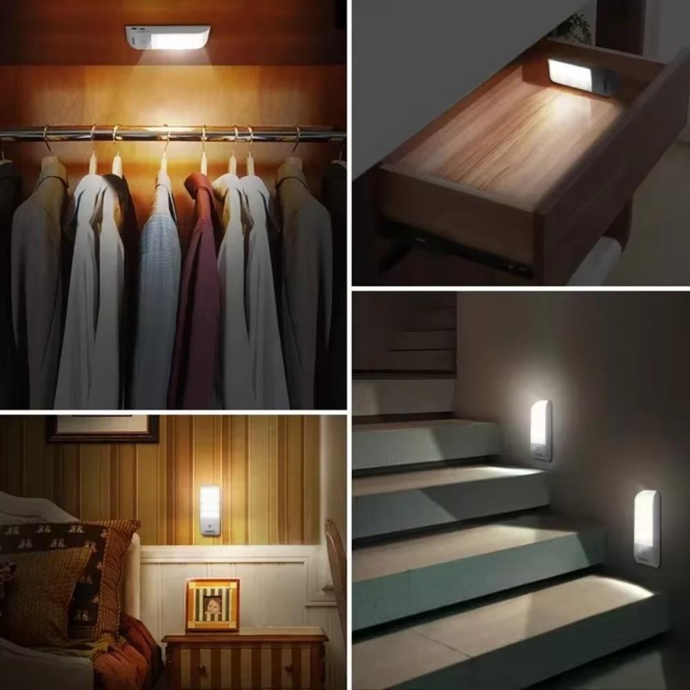 USB Rechargeable Induction Night Light High Brightness LED Night Light  Stairs Hallway