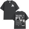 Rapper MALUMA Album Grafik T-Shirt Unisex Hip Hop Mode Retro Kurzarm T-Shirt 100% Baumwolle Oversized T-Shirt Streetwear