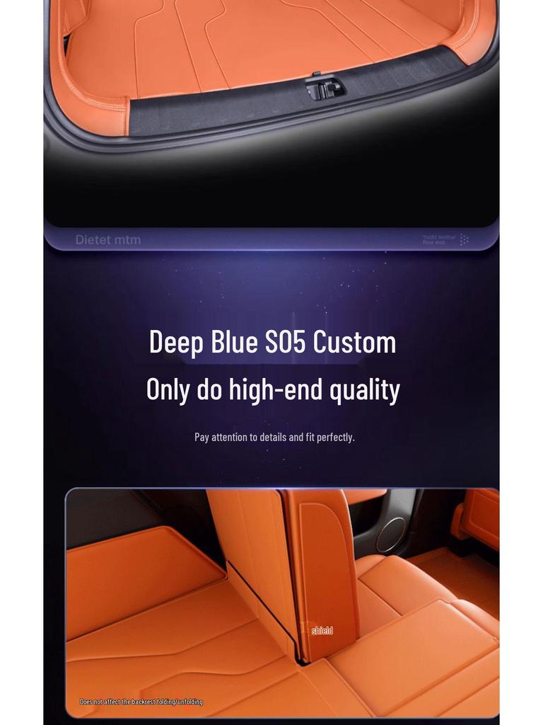 Full Coverage Trunk Mat for 2026 Shenlan S05 - Changan Car Interior Modification
