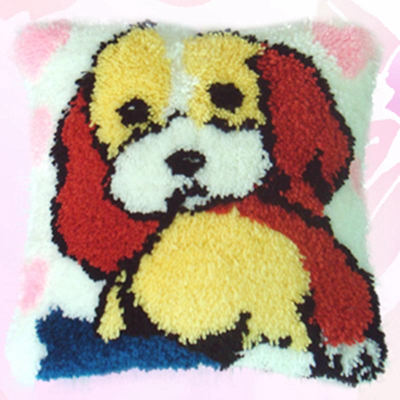 

Мультяшные животные Наборы для ковриков с крючком-защелкой Подушки Смирна Пакет Ковер Вышивка Набор для крючка-защелки Сделай сам Вышивка крестом Подушка Knooppakket