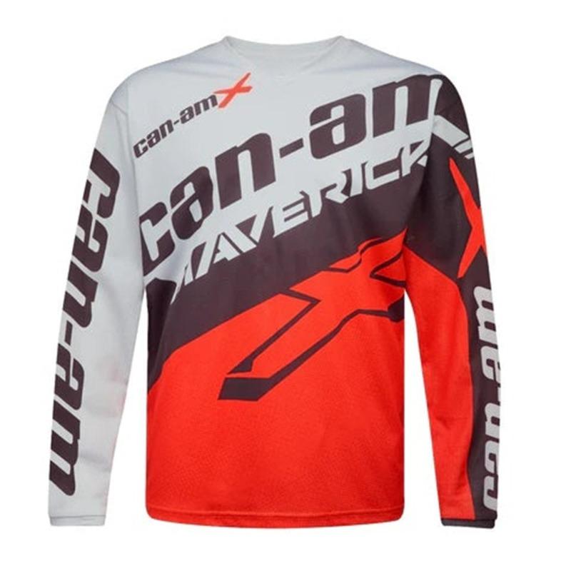 Motorcycle Racing Long Sleeve Round Neck T-shirt for Men and Women Fashion Can Am Team Long Sleeve T-shirt Sports Men's Clothing