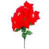 Bethlehem Star Bouquet of Artificial Flowers Poinsettia 5pcs Decoration